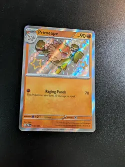 Primeape 170/091 Shiny Rare Paldean Fates Pokemon Holo Near Mint - Image 1
