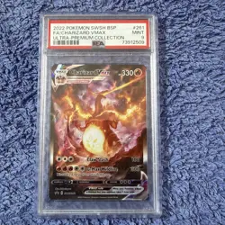 Pokemon TCG Charizard VMAX Promo Full Art Holo SWSH261 2022 PSA 9 EN - Image 1