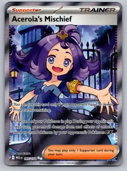 Acerola's Mischief 165 Ultra Rare Mega Evolution Near Mint - Image 1