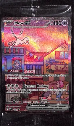 Pokemon TCG Mew ex 053 SV Promo Holo 180 HP English EX Basic Psychic - Sealed - Image 1