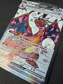 Pokemon TCG Charizard EX Obsidian Flames #56 Black Star Promo Ultra Rare NM - Image 2
