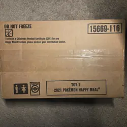 McDonald's 2021 Pokemon 25th Anniversary Case Box 150 Packs Sealed Toy 1 - Image 1