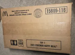 McDonald's 2021 Pokemon 25th Anniversary Case Box 150 Packs Sealed Toy 1 - Image 4