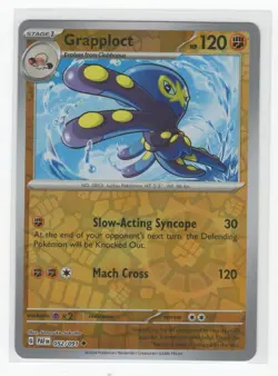 Pokemon Paldean Fates Grapploct 052/091 Reverse Holo - Image 1