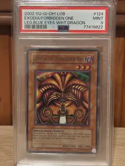 PSA 9 - LOB-124 - 2002 - Yu-Gi-Oh! Exodia The Forbidden One - (Light Foil Shift) - Image 1