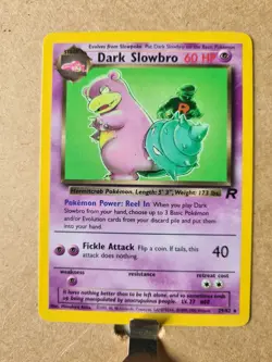 Pokemon TCG Team Rocket Dark Slowbro Card 29/82 Non-Holo - Image 1