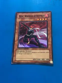 YUGIOH Super Rare Rose, Warrior Of Revenge CSOC-ENSP1 PLAYED - Image 1