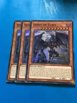 YUGIOH 3x Super Rare Spirit Of Yubel PHNI-EN001 1st Edition - Image 1