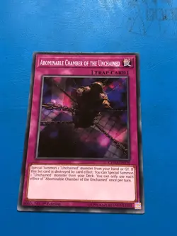 YUGIOH Common Abominable Chamber Of The Unchained CHIM-EN070 1st Edition - Image 1