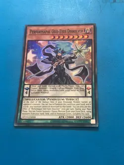 YUGIOH Super Rare Performapal Odd-Eyes Dissolver OP19-EN008 PLAYED - Image 1