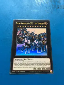 YUGIOH Ultra Rare Divine Arsenal AA-ZEUS - Sky Thunder RA05-EN103 1st Edition - Image 1