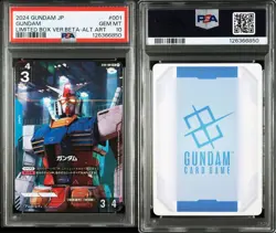 PSA 10 Gundam Card Game Beta Version Parallel GEM MINT - Image 3
