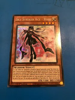 YUGIOH Secret Rare Sky Striker Ace - Roze MP21-EN005 1st Edition - Image 1