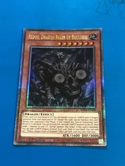 YUGIOH Quarter Century Rare Radox, Dragon Ruler Of Boulders RA03-EN008 1st Ed - Image 1