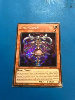 YUGIOH Secret Rare Time Maiden BLLR-EN035 1st Edition - Image 1