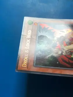 YUGIOH Ultra Rare Droll & Lock Bird LCKC-EN077 1st Edition PLAYED - Image 3