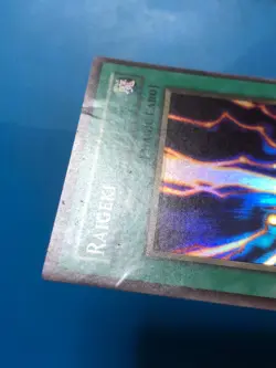YUGIOH Super Rare Raigeki LOB-053 PLAYED - Image 3