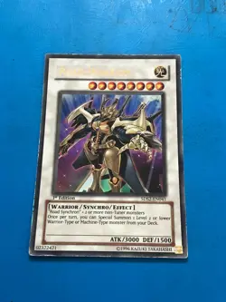 YUGIOH Ultra Rare Road Warrior 5DS2-EN041 1st Edition PLAYED - Image 1