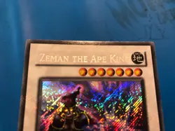 YUGIOH Secret Rare Zeman The Ape King ABPF-EN097 PLAYED - Image 3