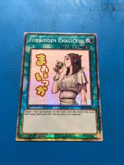 YUGIOH Starlight Rare Forbidden Chalice RA05-EN115 1st Edition - Image 1