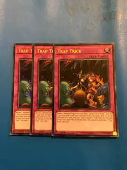 YUGIOH 3x Ultra Rare Trap Trick MP19-EN213 1st Edition - Image 1