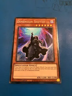 YUGIOH Secret Rare Dimensional Shifter RA01-EN014 1st Edition - Image 1