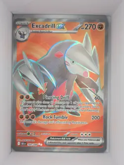 Pokemon TCG Excadrill ex 160/086 Full Art Holo Black Bolt Card Near Mint - Image 1