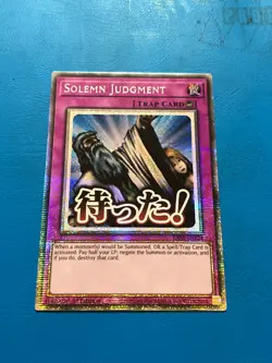 YUGIOH Starlight Rare Solemn Judgment RA05-EN124 1st Edition - Image 1
