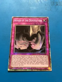 YUGIOH Starlight Rare Songs Of The Dominators RA05-EN081 1st Edition - Image 1