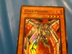 YUGIOH Super Rare Cyber Phoenix EOJ-EN009 1st Edition PLAYED - Image 5