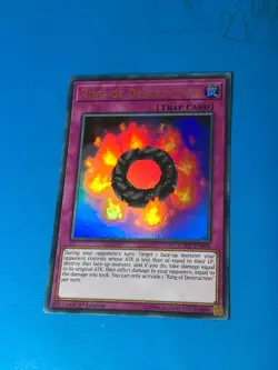 YUGIOH Ultra Rare Ring Of Destruction LCKC-EN050 1st Edition - Image 1