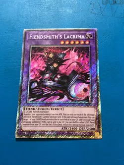 YUGIOH Platinum Secret Rare Fiendsmith's Lacrima RA05-EN038 1st Edition - Image 1