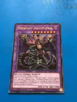YUGIOH Ultra Rare Predaplant Dragostapelia RA01-EN027 1st Edition - Image 1