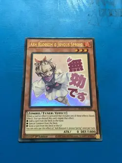 YUGIOH Ultra Rare Ash Blossom & Joyous Spring RA05-EN091 1st Edition - Image 1