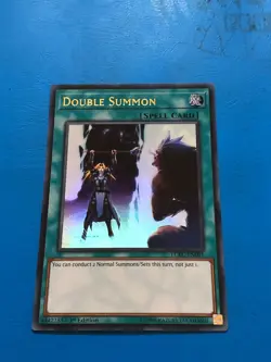 YUGIOH Ultra Rare Double Summon LCKC-EN091 1st Edition - Image 1