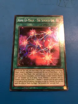 YUGIOH Secret Rare Rank-Up-Magic - The Seventh One MP15-EN033 1st Edition - Image 1