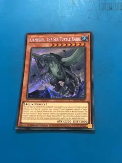 YUGIOH Secret Rare Gameciel, The Sea Turtle Kaiju BLC1-EN005 1st Edition - Image 1