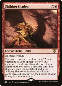 🔥MTG Shifting Shadow - Commander: Kamigawa: Neon Dynasty (NEC) NEAR MINT🔥 - Image 1