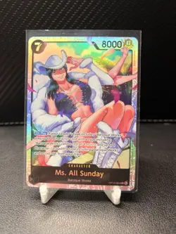 One Piece CCG Ms. All Sunday Full Art Holo OP14-084 7 Cost 8000 Power - Image 1