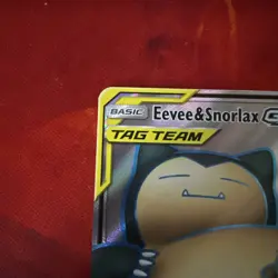 Pokemon TCG - Eevee & Snorlax GX -Sun & Moon Team Up Full Art Ultra Rare 171/181 - Image 5