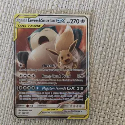 Eevee & Snorlax GX 120/181 Team Up Ultra Rare Pokemon Card TCG - Image 1
