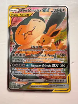 Eevee Snorlax GX SM169 Tag Team Promo - Pokemon TCG - Image 1