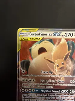 Pokemon TCG: Eevee & Snorlax GX Tag Team Sun Moon Card 120/181 MP - Image 3