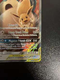 Pokemon TCG: Eevee & Snorlax GX Tag Team Sun Moon Card 120/181 MP - Image 5