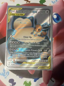 Pokemon Eevee & Snorlax GX Tag Team TCG Card 171/181 Team Up - Image 1