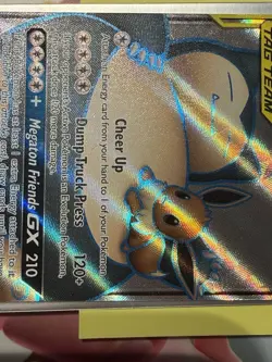 Pokemon Eevee & Snorlax GX Tag Team TCG Card 171/181 Team Up - Image 5