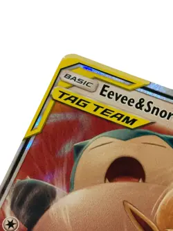 Pokemon Eevee Snorlax GX TCG Card 120/181 Sun and Moon Team Up Tag Team - Image 2