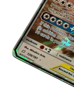 Pokemon Eevee Snorlax GX TCG Card 120/181 Sun and Moon Team Up Tag Team - Image 5