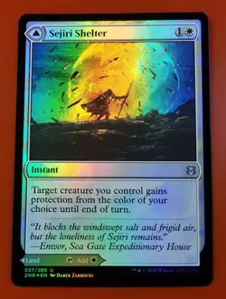 1x Sejiri Shelter & Sejiri Glacier | FOIL | Zendikar Rising | MTG Magic Cards - Image 1