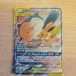 Pokemon TCG Eevee & Snorlax GX Sun & Moon - Team Up Sm169 Holo Promo - Image 5